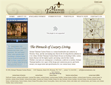 Tablet Screenshot of michaelthurmancustomhomes.com